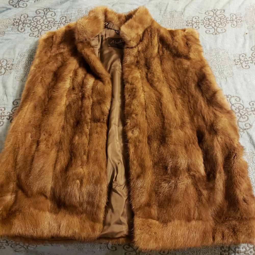 Real fur vest